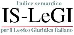 Indice Semantico per il Lessico Giuridico Italiano